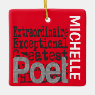 Poet Extraordinaire CUSTOM Keramisch Ornament