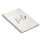 Poet Script Notebook – Minimalist Writing Journal (Côté Droit)