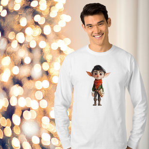 Poet Teen Christmas Elf Mannen T-shirt