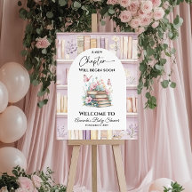 Poetcore New Chapter Pink Girl Book Baby Shower