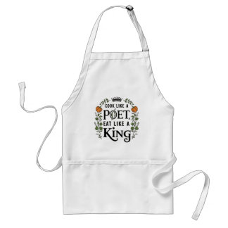 Poetic Cooking Elegance Standaard Schort