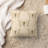 Poetic Human Butterfly Square Cushion Kussen (Deken)
