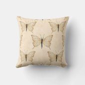 Poetic Human Butterfly Square Cushion Kussen (Achterkant)
