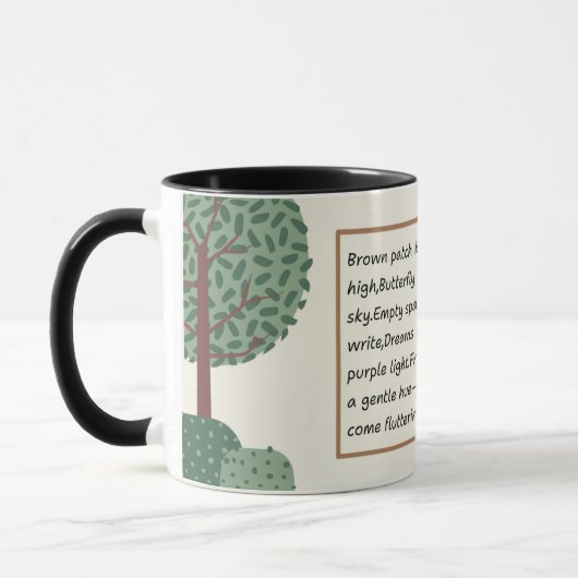 Poetic Pause Kitty Mug (Gauche)