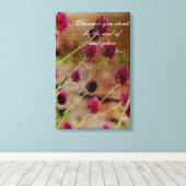 Poetic Pink Floral Canvas Afdruk (Insitu (Houten vloer))