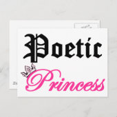 Poetic Princess Briefkaart (Voorkant / Achterkant)