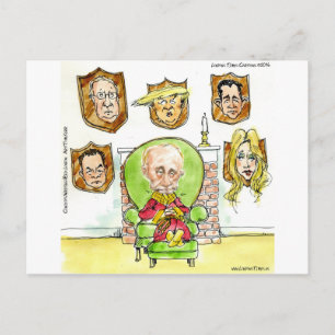 Poetin de jager krijgt niet mijn president Trump Briefkaart