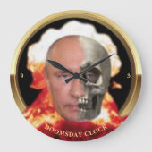 Poetin Doomsday Clock Grote Klok (Voorkant)