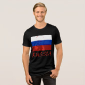 Poetin en Russisch Tri-Blend Shirt (Voorkant volledig)