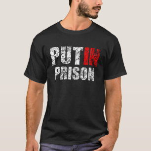 Poetin in de gevangenis zetten t-shirt
