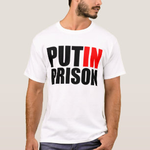 Poetin in de gevangenis zetten t-shirt
