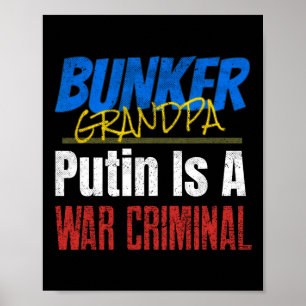 Poetin Is Een Oorlogsmisdadiger Oekraïne Oekraïens Poster