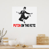 Poetin op de Ritz Poster (Keuken)