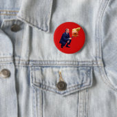 Poetin speelt mee met Trump ballon Ronde Button 5,7 Cm (In situ)