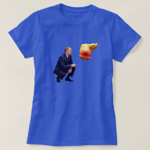 Poetin speelt mee met Trump ballon T-shirt
