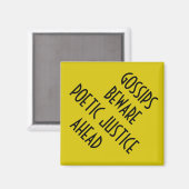 POËTISCHE JUSTITIE MAGNEET (Voorkant / Achterkant)