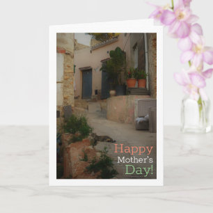 Poëtische scène van een straat in Lliria, Valencia Kaart