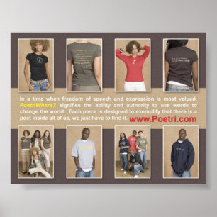 "Poetriwhere?"...een stijl zoals geen andere!!! Poster