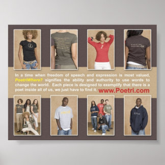 "Poetriwhere?"...een stijl zoals geen andere!!! Poster