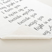 Poetry Blanket Sherpa Deken (3/4)