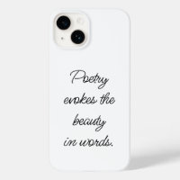 Poetry Evokes iPhone Case