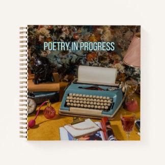 "Poetry in Progress" Hardcover Notebook Notitieboek