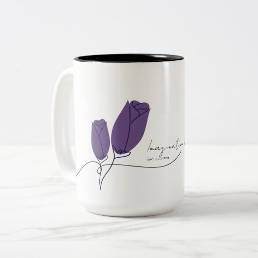 Poetry Mug Tweekleurige Koffiemok (Voorkant links)