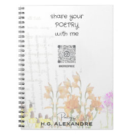 “Poetry Painted Softly” – Notebook Notitieboek