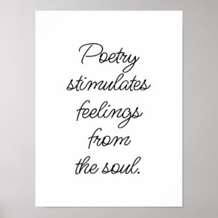 Poetry stimuleert Poster