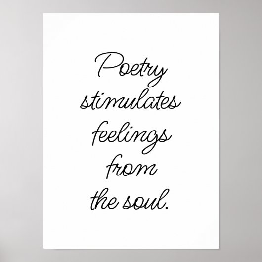 Poetry stimuleert Poster (Voorkant)