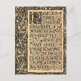 Poets Are - Shelley Briefkaart