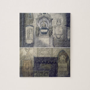 Poets' Corner, bord F uit 'Westminster Abbey', e Legpuzzel