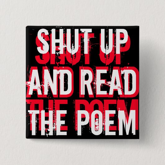 POETS IN DISTRESS SHUUUP BUTTON (Voorkant)