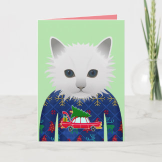 POEZelige KERSTMIS FUNNY KAT KAART