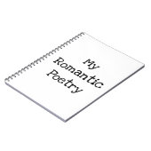 Poëzie boek notitieboek (Linkerzijde)