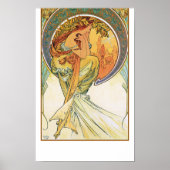 Poëzie door Alphonse Mucha Poster (Voorkant)