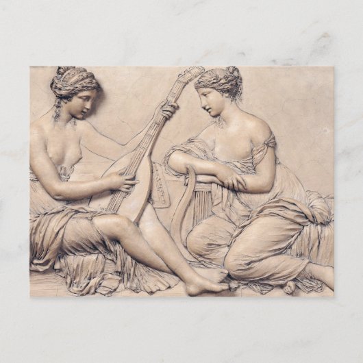 Poëzie en muziek briefkaart (Voorkant)