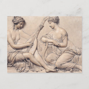 Poëzie en muziek briefkaart