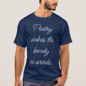 Poëzie Evokes Basic Dark T-Shirt (Voorkant)