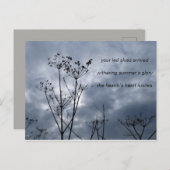 poëzie-kaart briefkaart (Voorkant / Achterkant)