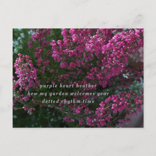 poëzie-kaart briefkaart (Voorkant)