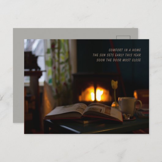 poëzie-kaart briefkaart (Voorkant / Achterkant)