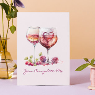 Poëzie Modern hart Rode Valentijnsdag Jubileum Kaart