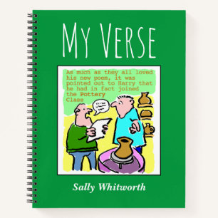 Poëzie Notitieboek met naam eigenaar