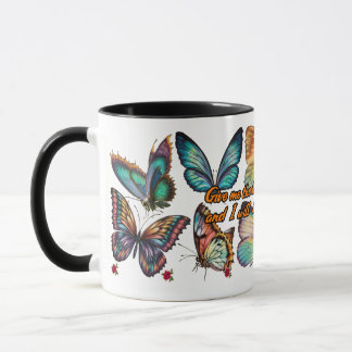 Poëzie op een witte keramische koffie mok