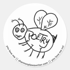 Poëzie Pollinator Sticker