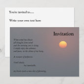 Poëzie - Rijzende zon Kaart (Voorkant / Achterkant)