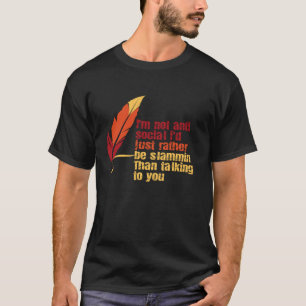Poëzie Slam Ik Ben Niet Anti Sociaal Slam Poëzie T-shirt