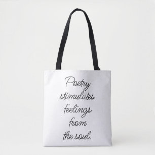 Poëzie Stimulates Schouder Canvas tas