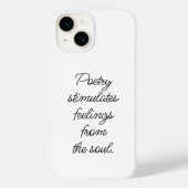 Poëzie Stimuleert iPhone Case (Achterkant)